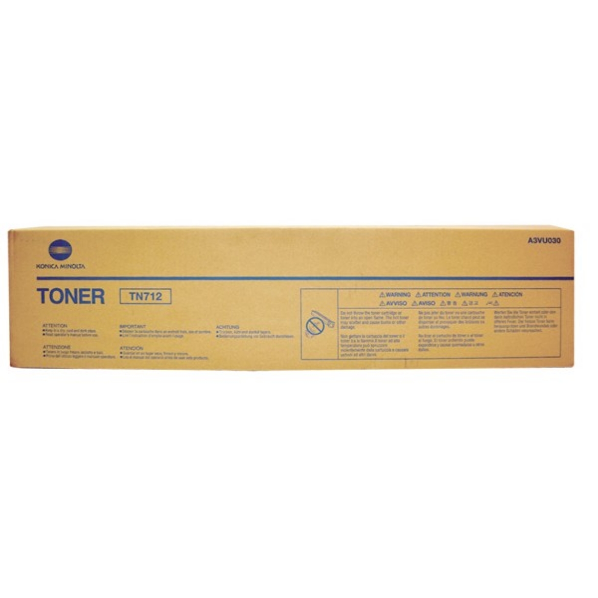 Picture of Konica Minolta TN-712 (A3VU030) Black Toner Cartridge (40800 Yield)