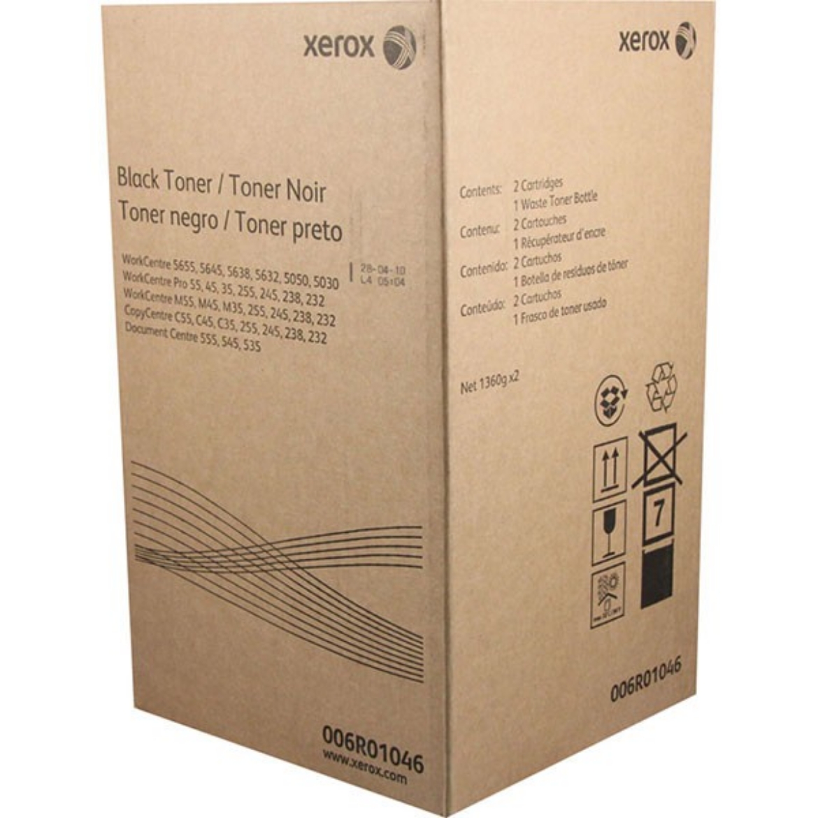 Picture of Xerox 6R1046 Black Toner Cartridge (60000 Yield)