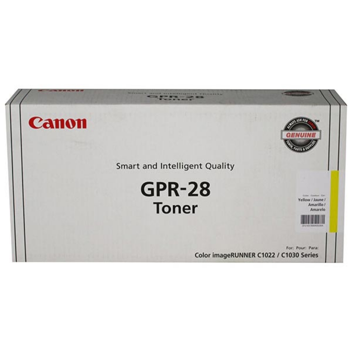 Picture of Canon 1657B004AA (GPR-28Y) Yellow Toner Cartridge (6000 Yield)