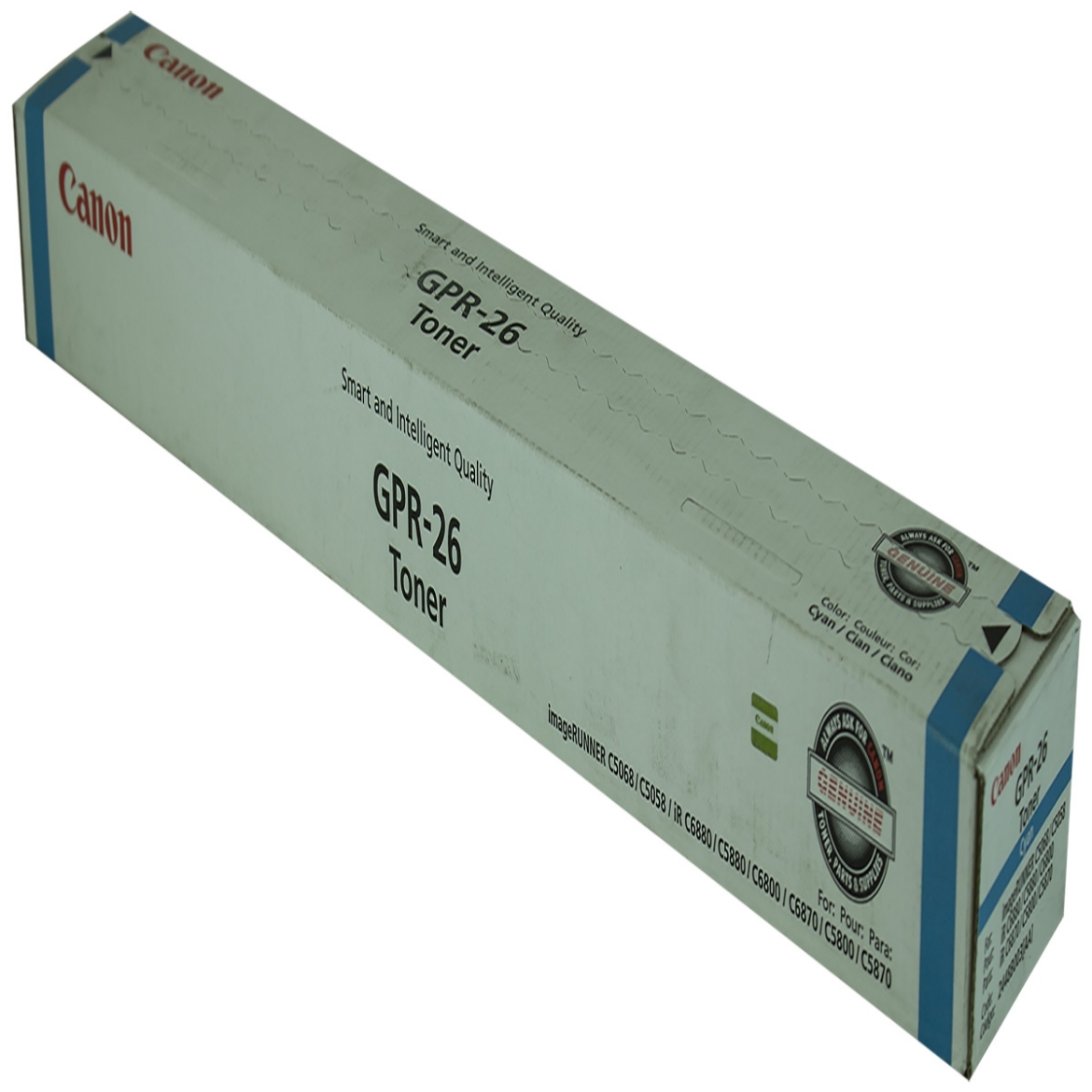 Picture of Canon 2448B003AA (GPR-26C) Cyan Toner Cartridge (9500 Yield)