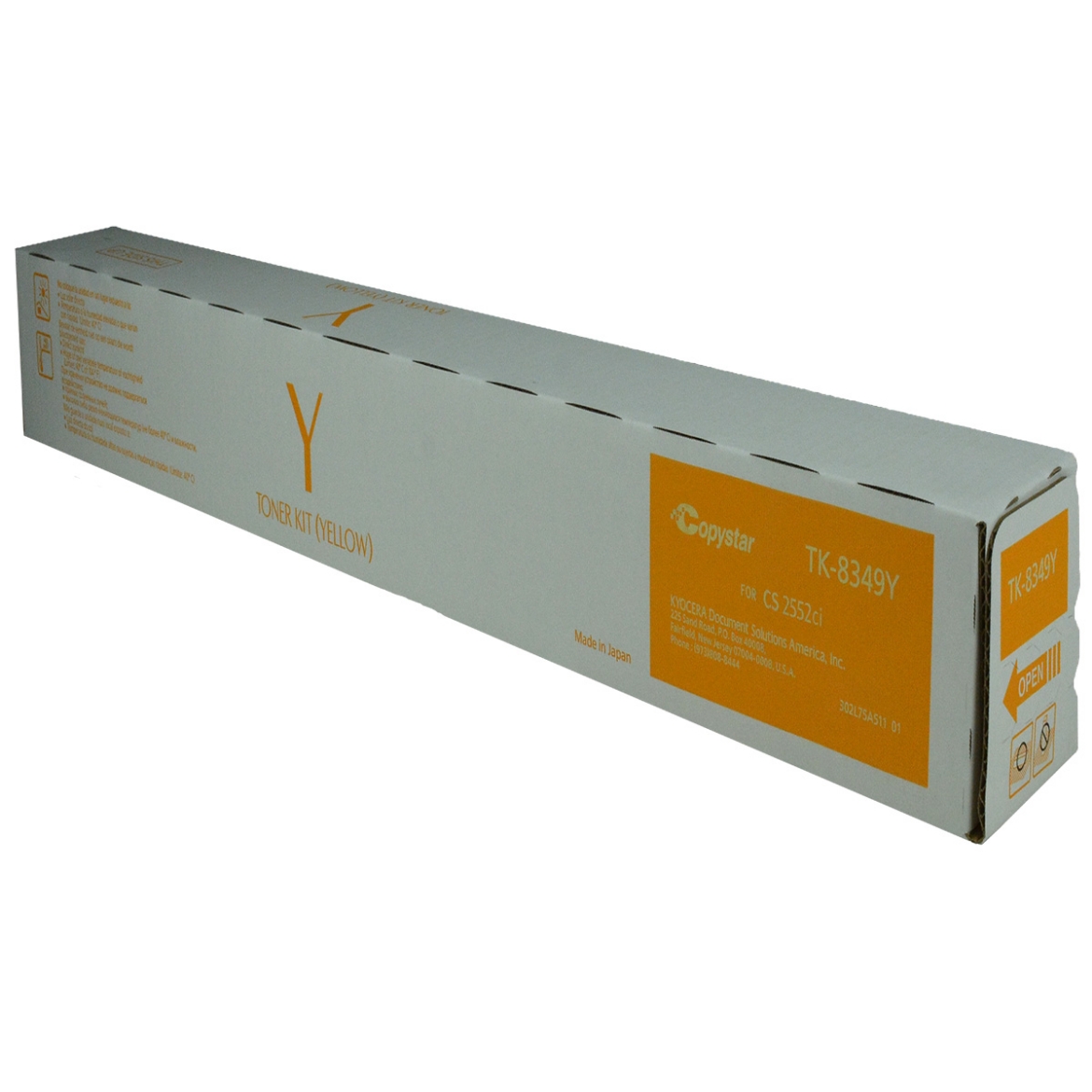 Picture of Kyocera Mita 1T02L7ACS0 (TK-8349Y) Yellow Toner Cartridge (12000 Yield)