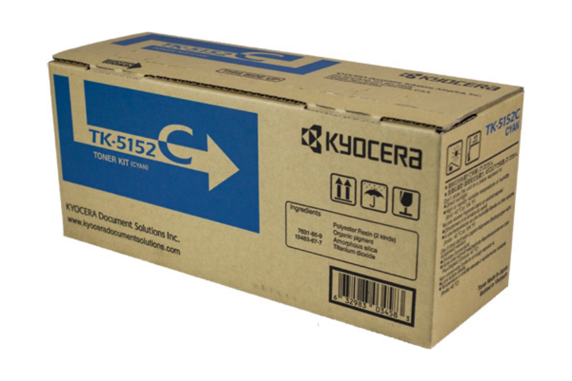 Picture of Kyocera Mita 1T02NSCUS0 (TK-5152C) Cyan Toner Cartridge (10000 Yield)