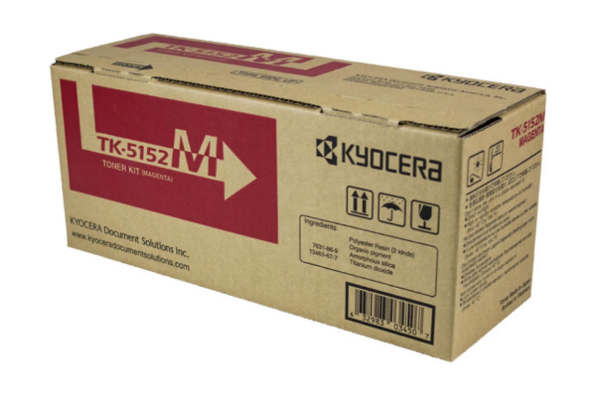 Picture of Kyocera Mita 1T02NSBUS0 (TK-5152M) Magenta Toner Cartridge (10000 Yield)