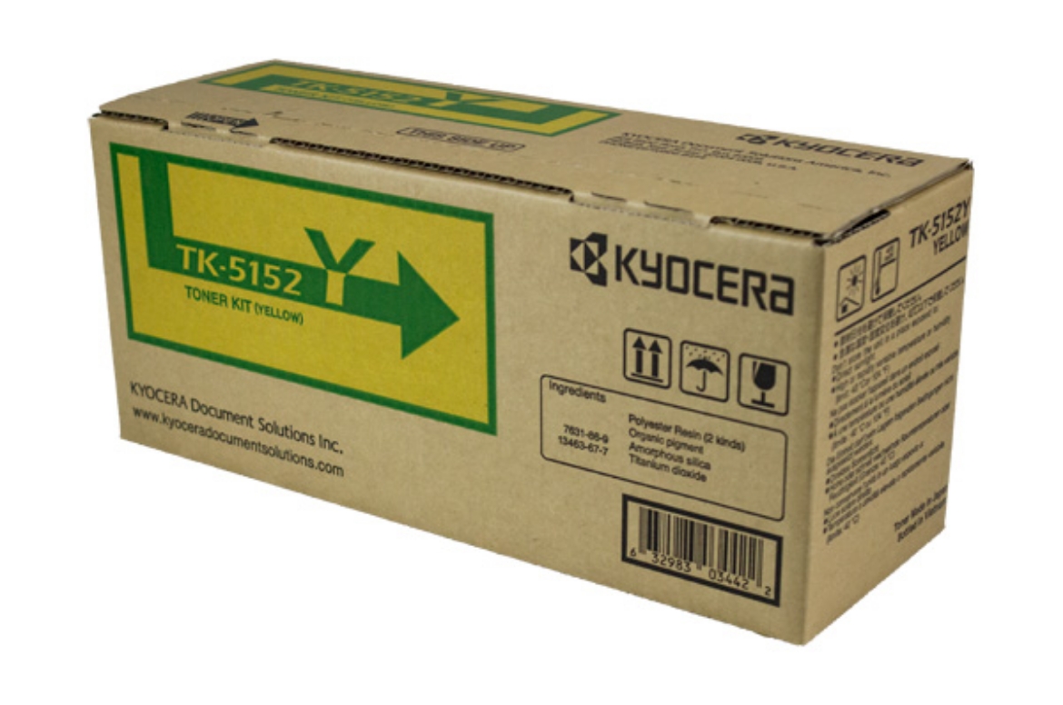 Picture of Kyocera Mita 1T02NSAUS0 (TK-5152Y) Yellow Toner Cartridge (10000 Yield)