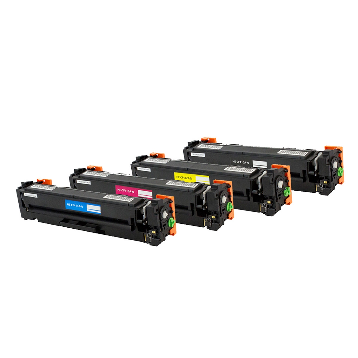Picture of Value Bundle CF410AQ, CF410A, CF411A, CF412A, CF413A (HP 410A) Black, Cyan, Magenta, Yellow Toner Cartridges (4 pack)