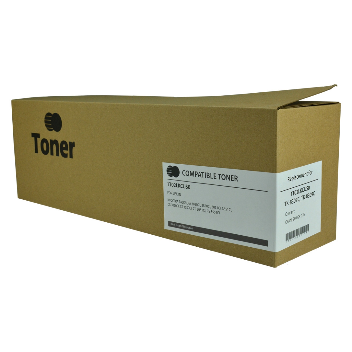 Picture of Compatible 1T02LKCUS0 (TK-8307C) Cyan Toner Cartridge (15000 Yield) (TAA Compliant)