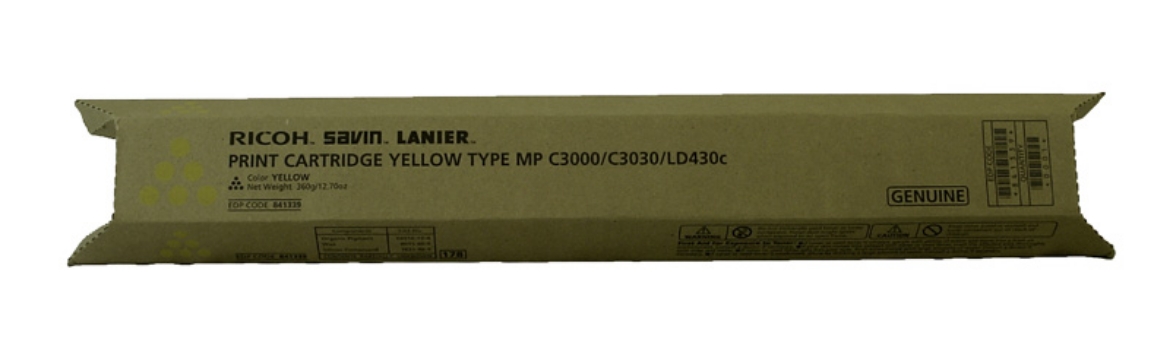 Picture of Ricoh 888637 Yellow Copier Cartridge (15000 Yield)