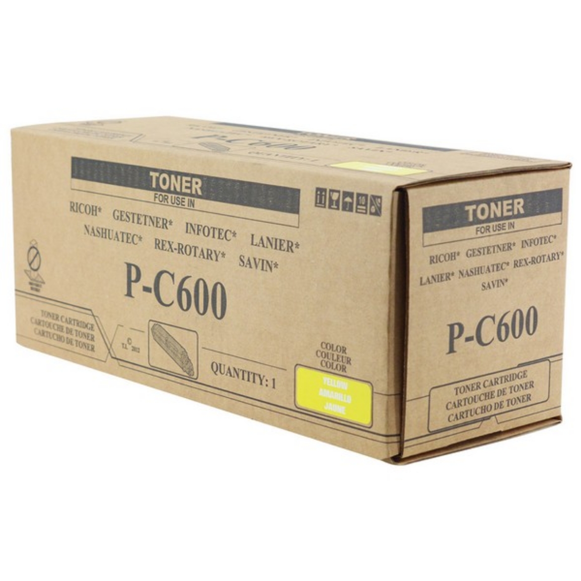 Picture of Compatible 408313 Yellow Toner Cartridge (12000 Yield) (TAA Compliant)